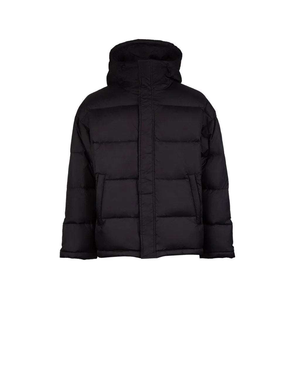 Embroidered Back Logo Puffer Jacket (Black) - I23J04064009000