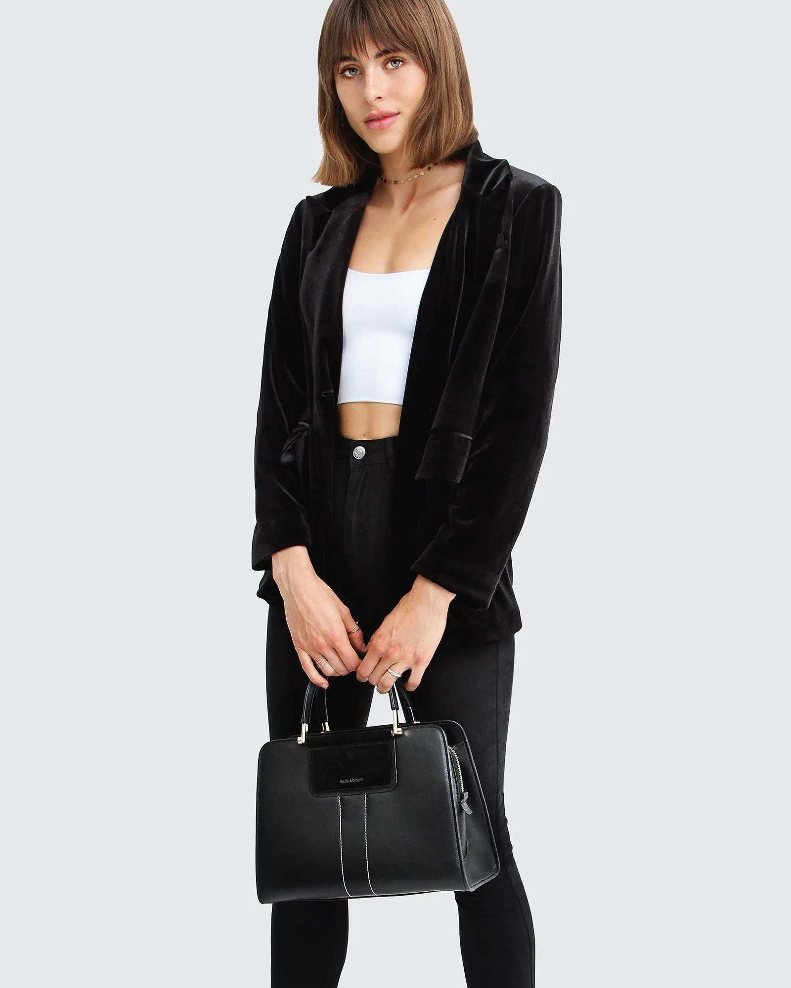 Eternity Velvet Blazer - Black