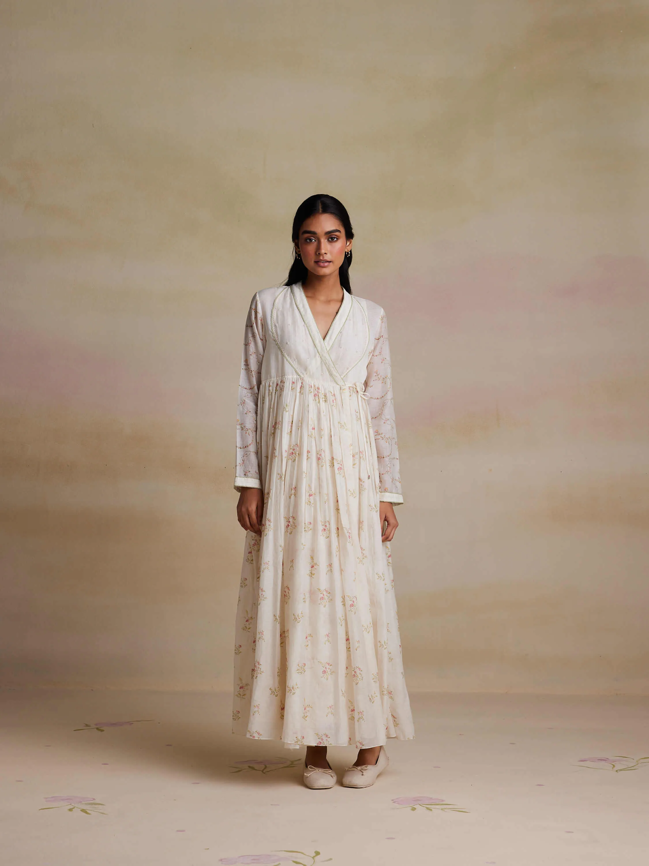 Evergreen Angarakha Wrap Dress