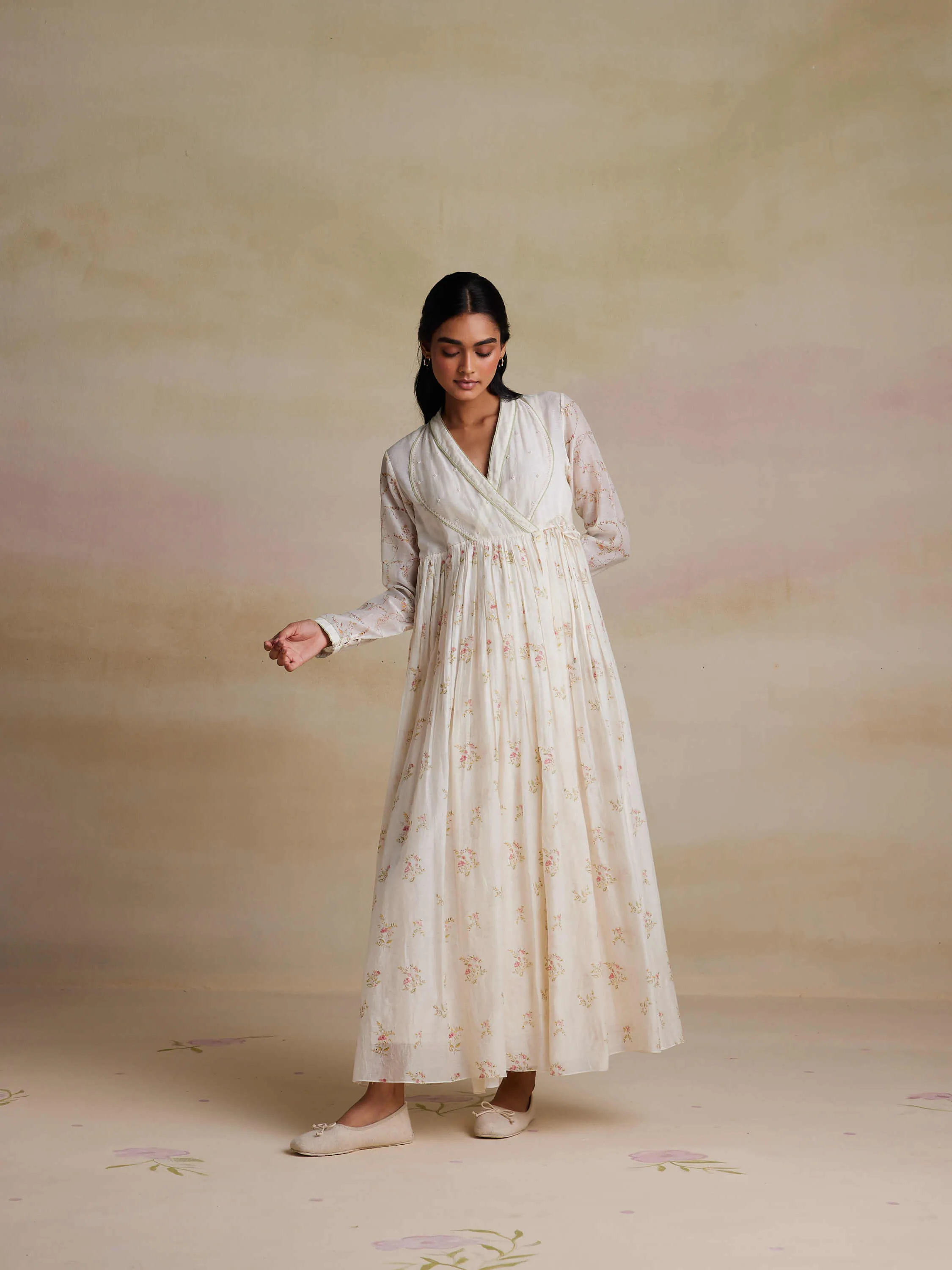 Evergreen Angarakha Wrap Dress