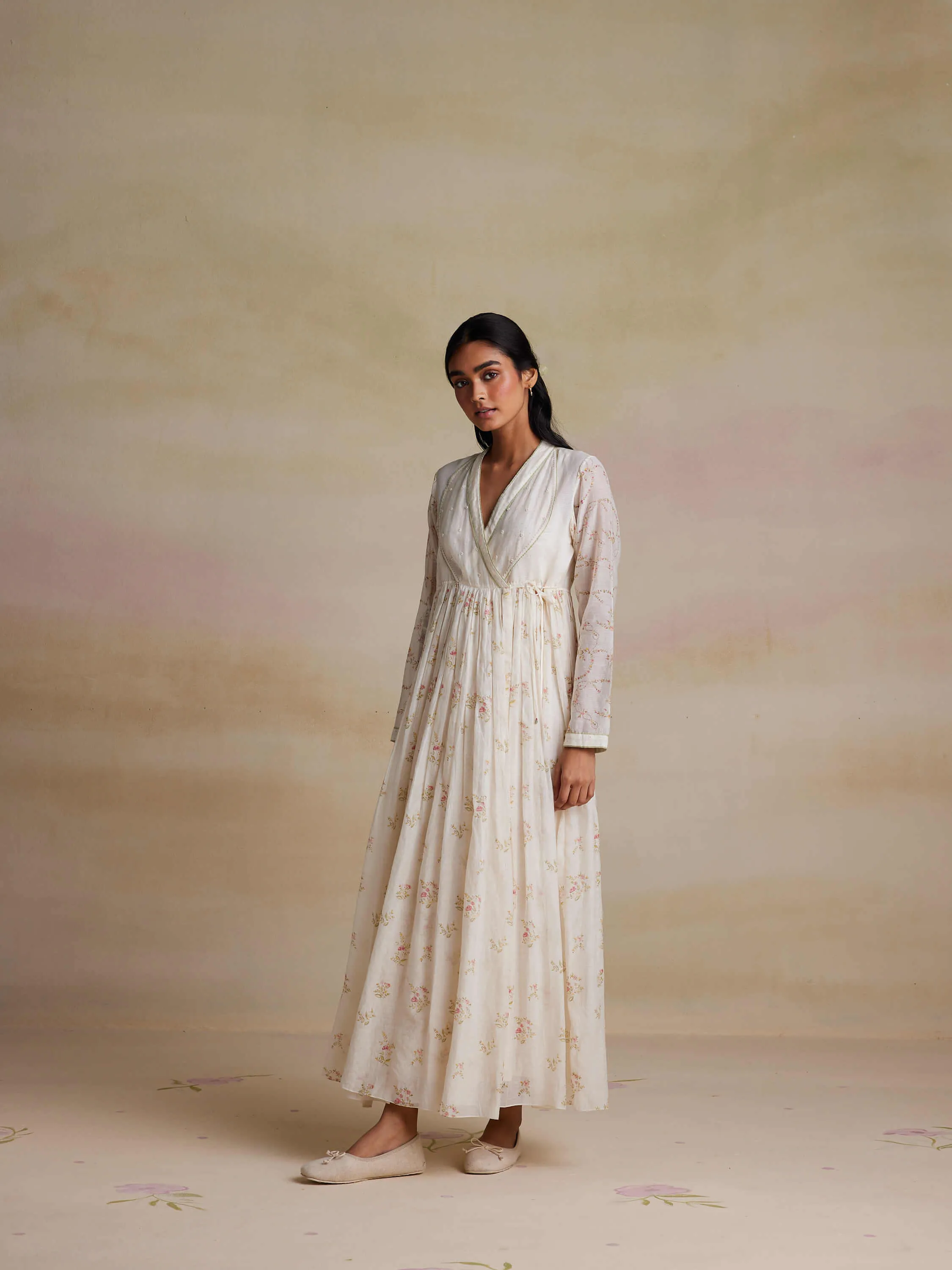 Evergreen Angarakha Wrap Dress