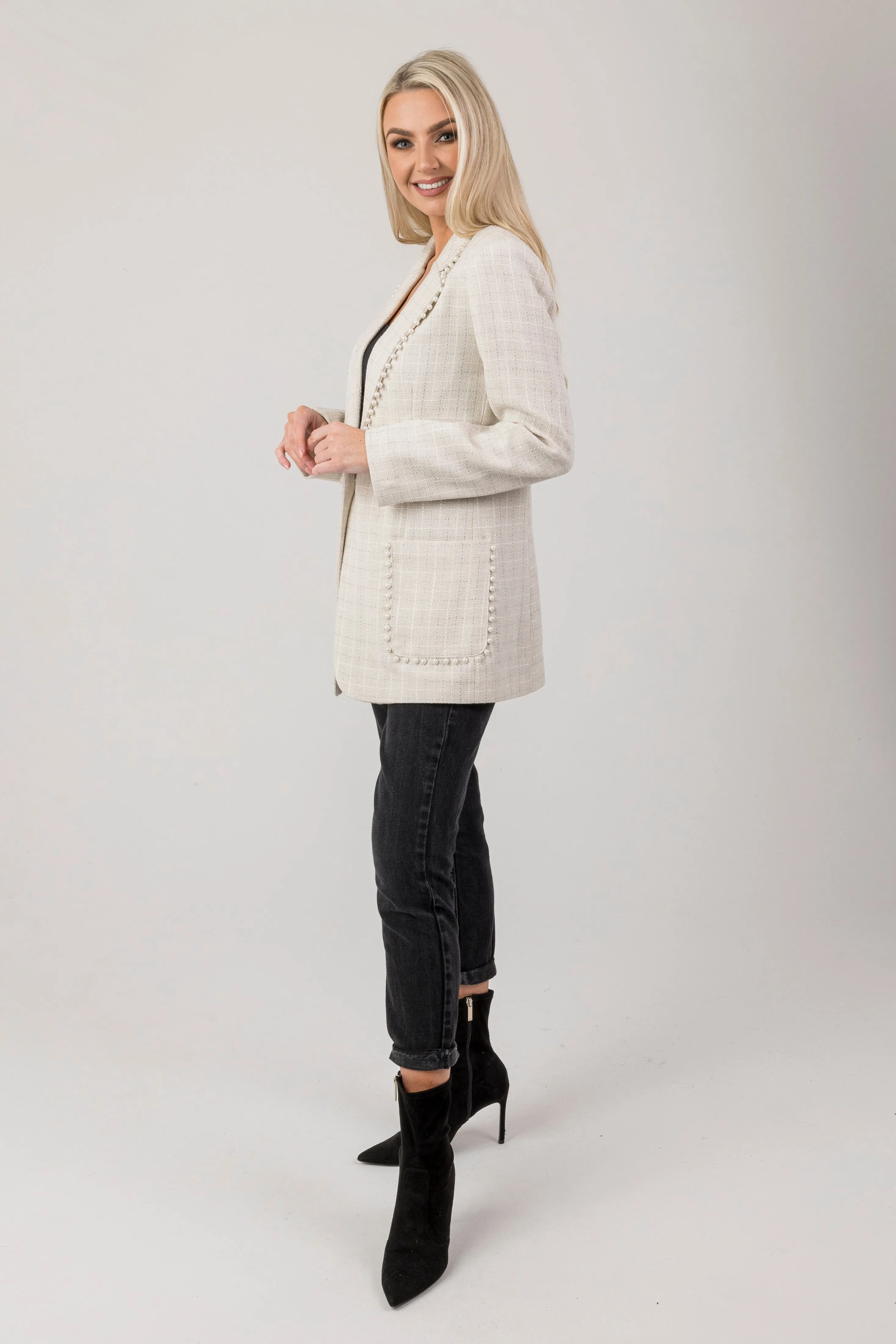 Faye pearl blazer