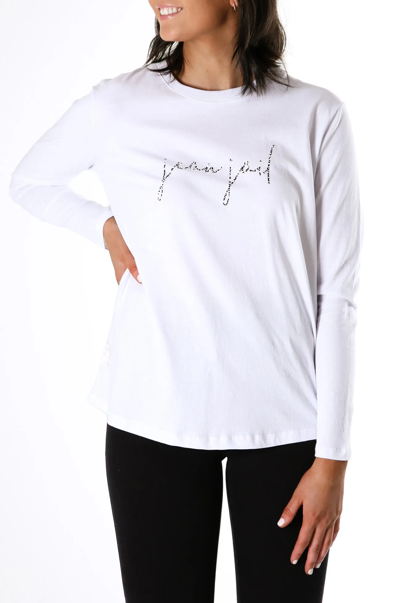 Fearless Long Sleeve Snow Leopard White