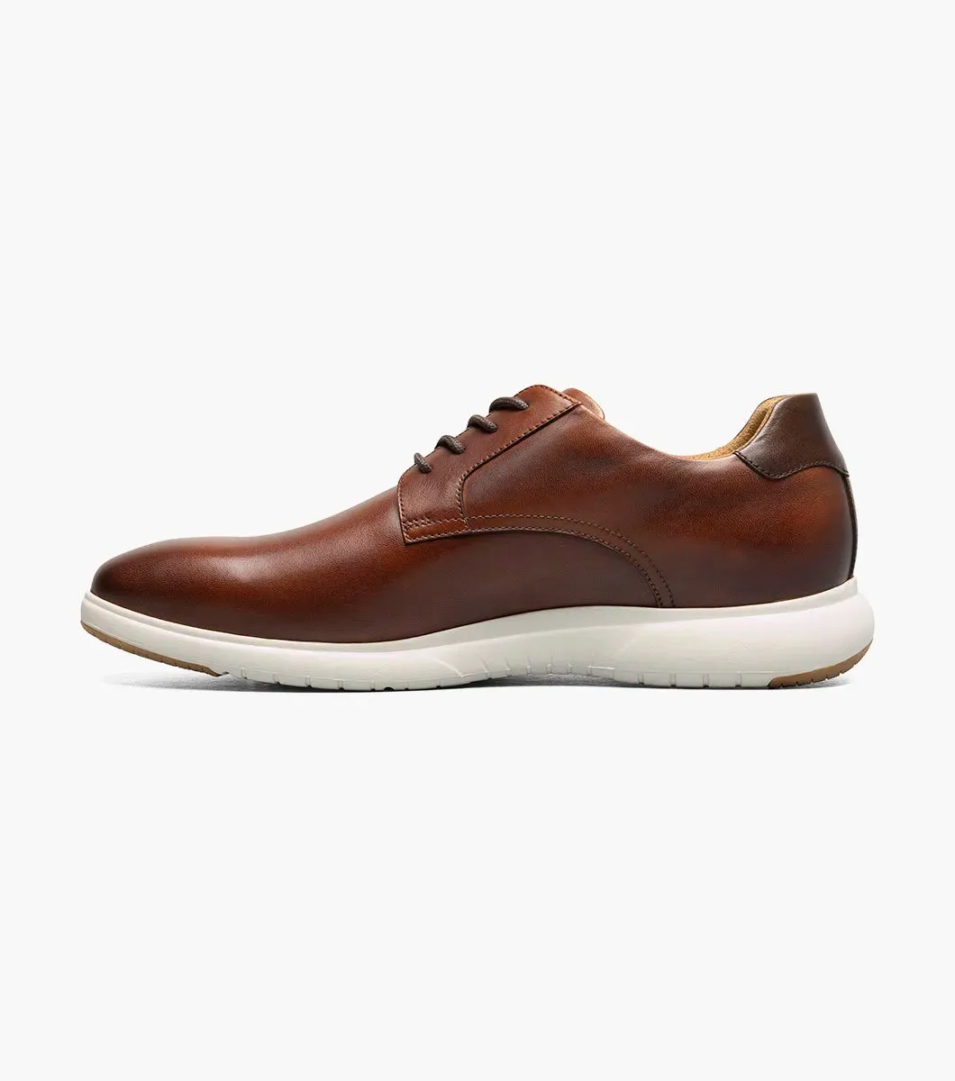 Florsheim Dash Plain Toe Oxford Sneaker Shoe (Wide Width) - Cognac