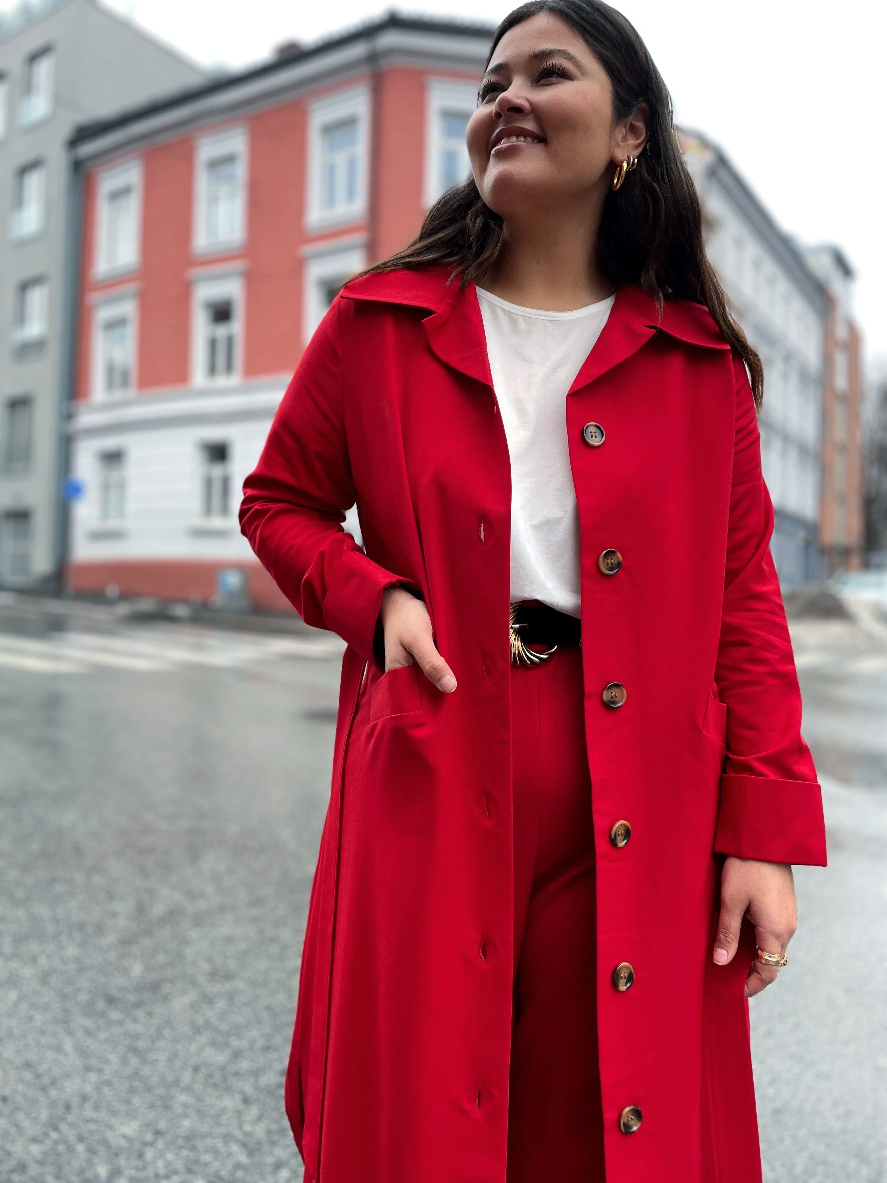 Franz Coat - red