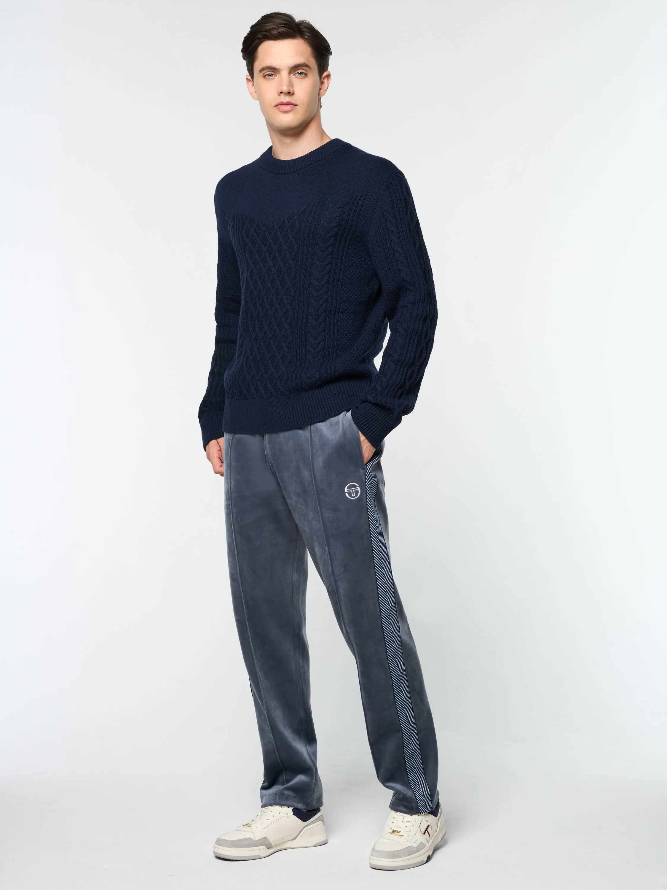 Giacomo Knit Sweater- Maritime Blue