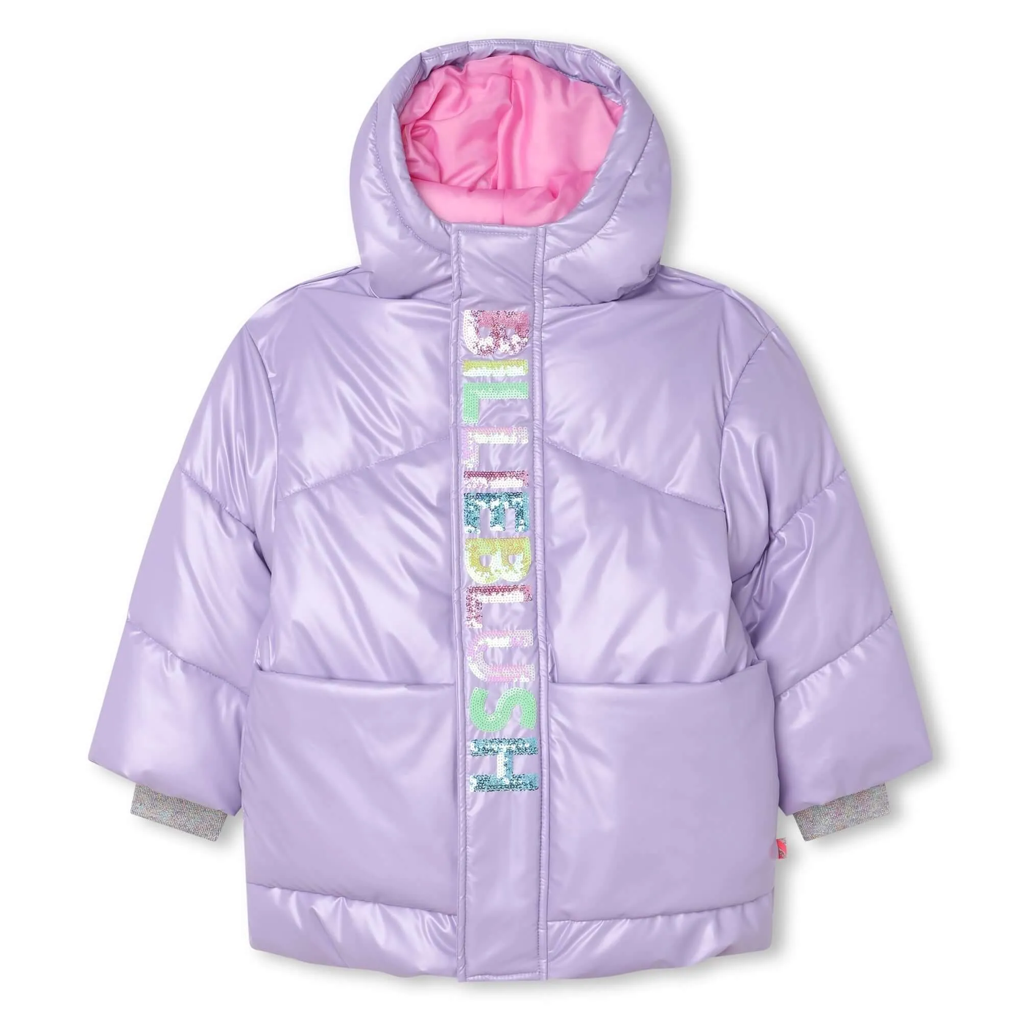 Girls Lilac Puffer Coat