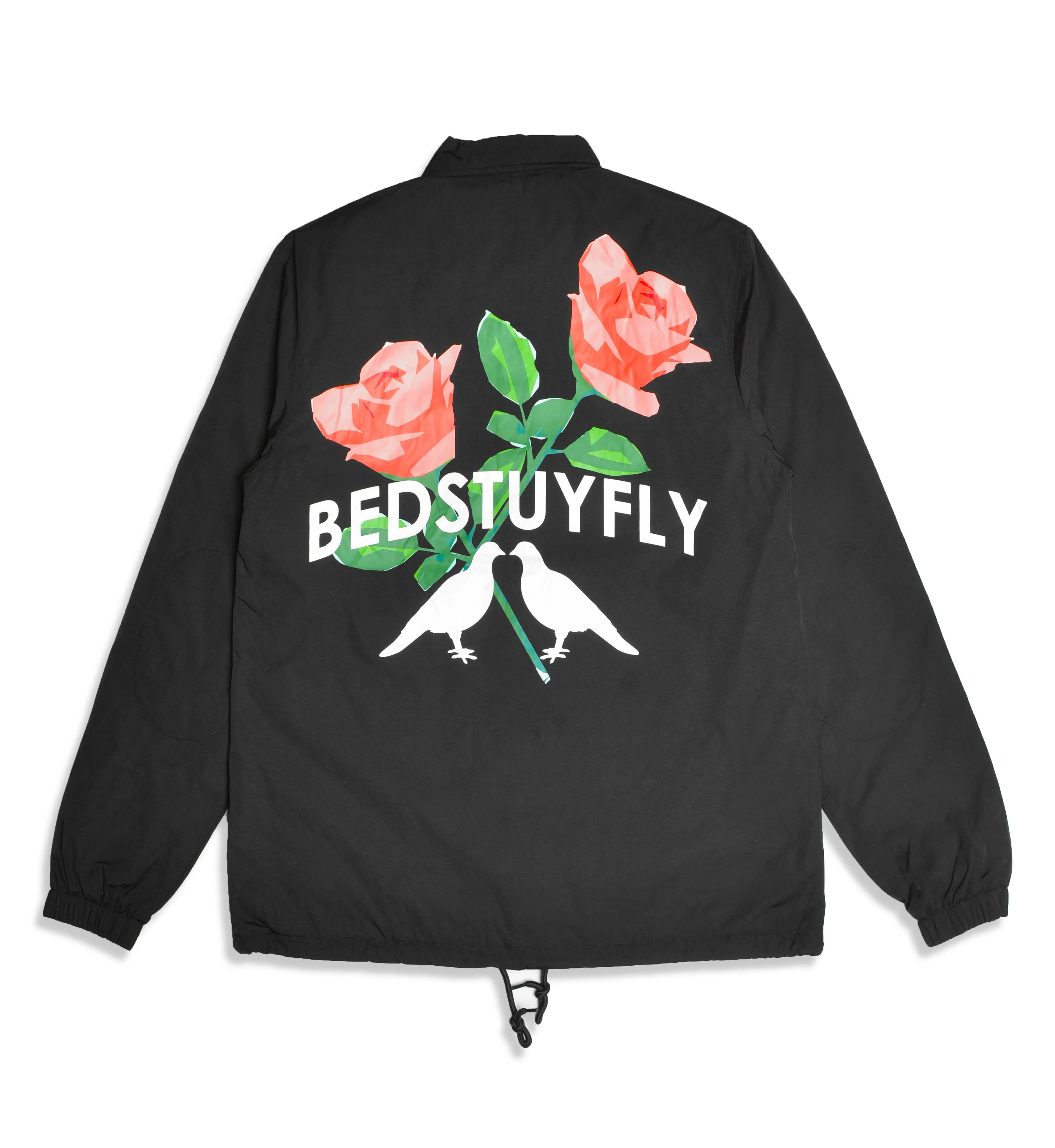 Give'm Roses Coach Jacket (Black)