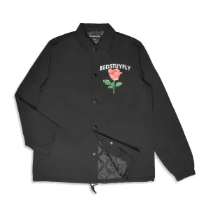 Give'm Roses Coach Jacket (Black)