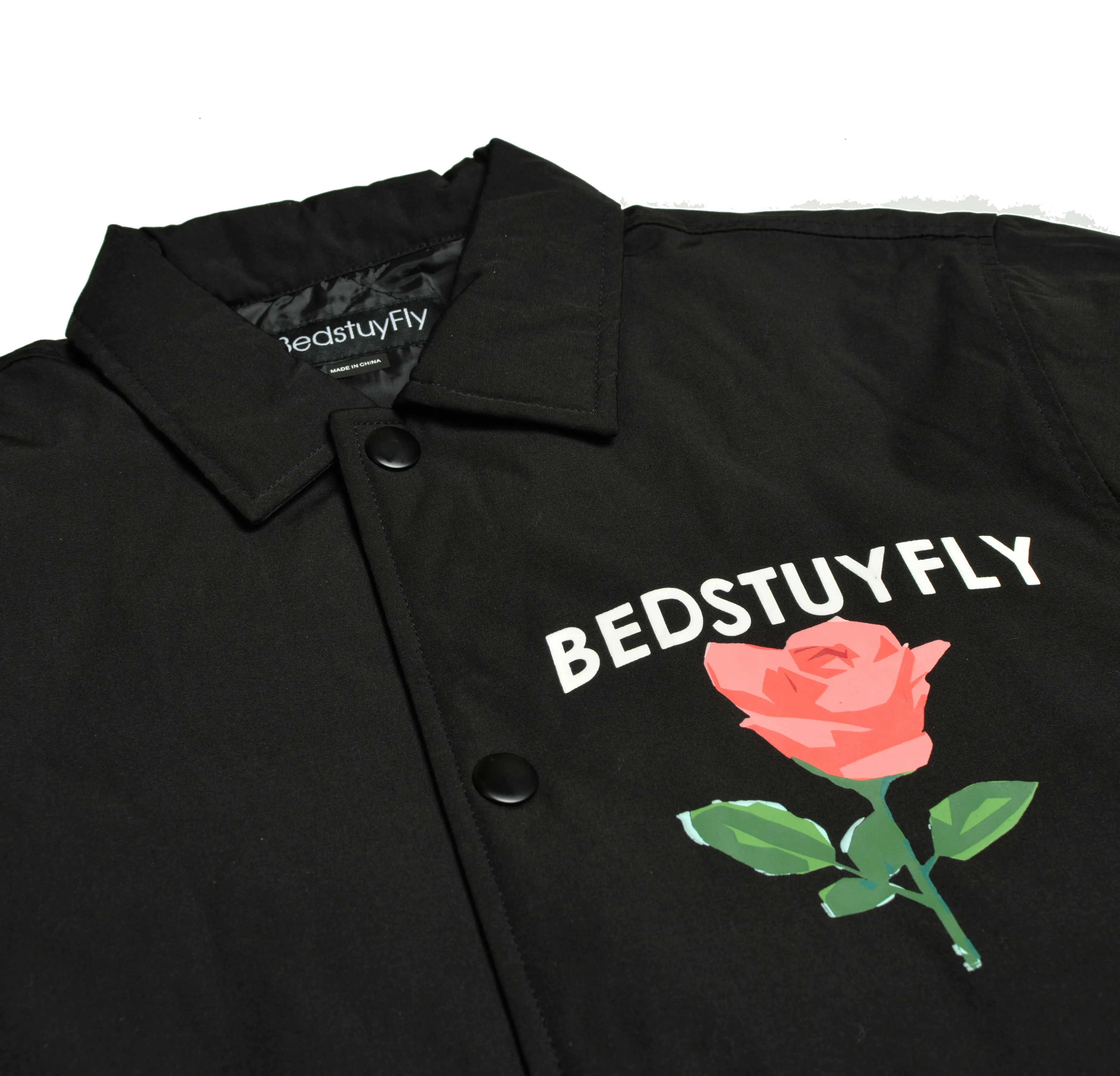 Give'm Roses Coach Jacket (Black)