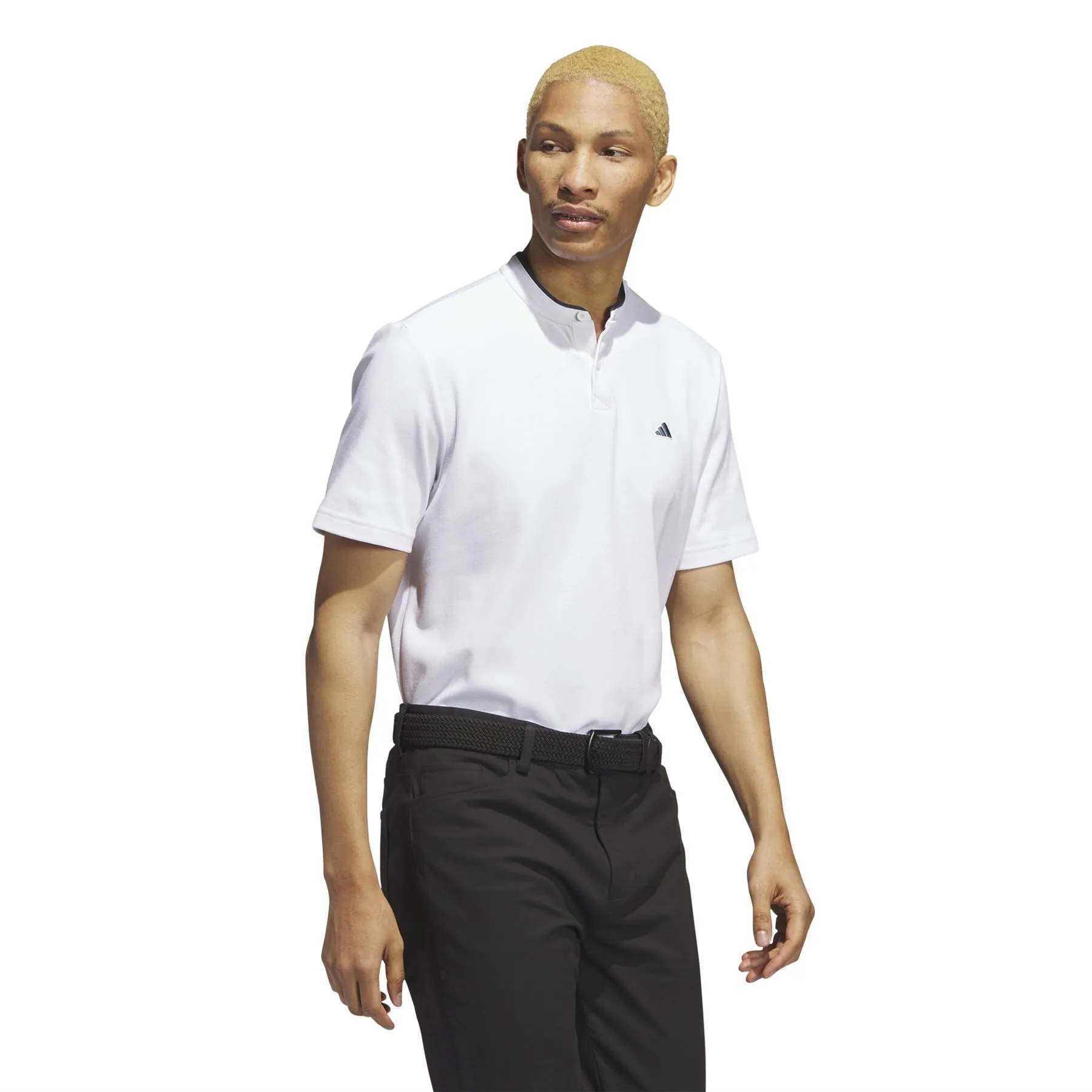 Go-To Henley Polo White - AW23