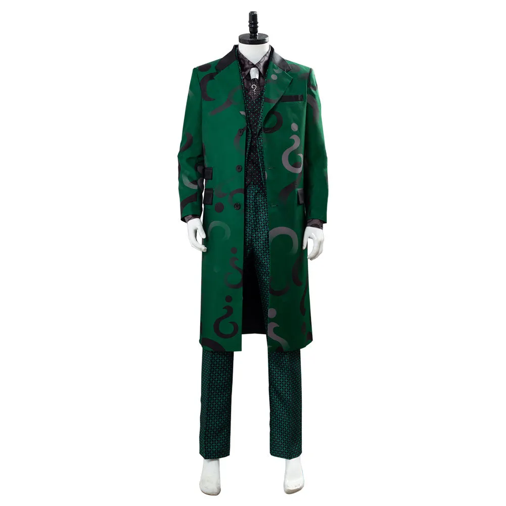 Gotham Season 5 The Riddler Cosplay Edward Nygma Uniform Green Cosplay Costume