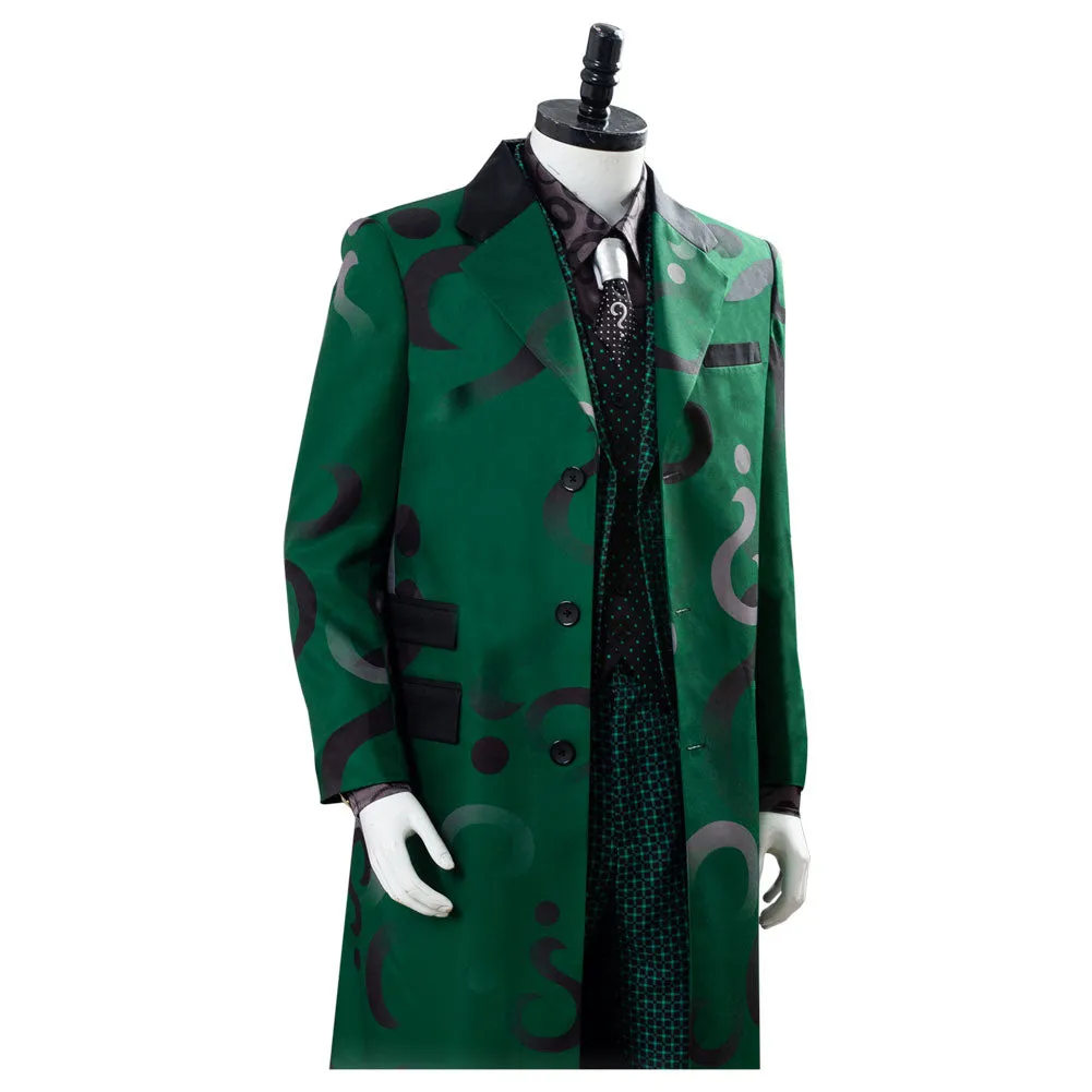 Gotham Season 5 The Riddler Cosplay Edward Nygma Uniform Green Cosplay Costume