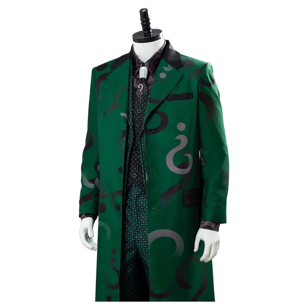 Gotham Season 5 The Riddler Cosplay Edward Nygma Uniform Green Cosplay Costume