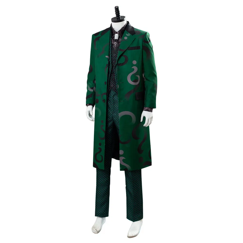 Gotham Season 5 The Riddler Cosplay Edward Nygma Uniform Green Cosplay Costume