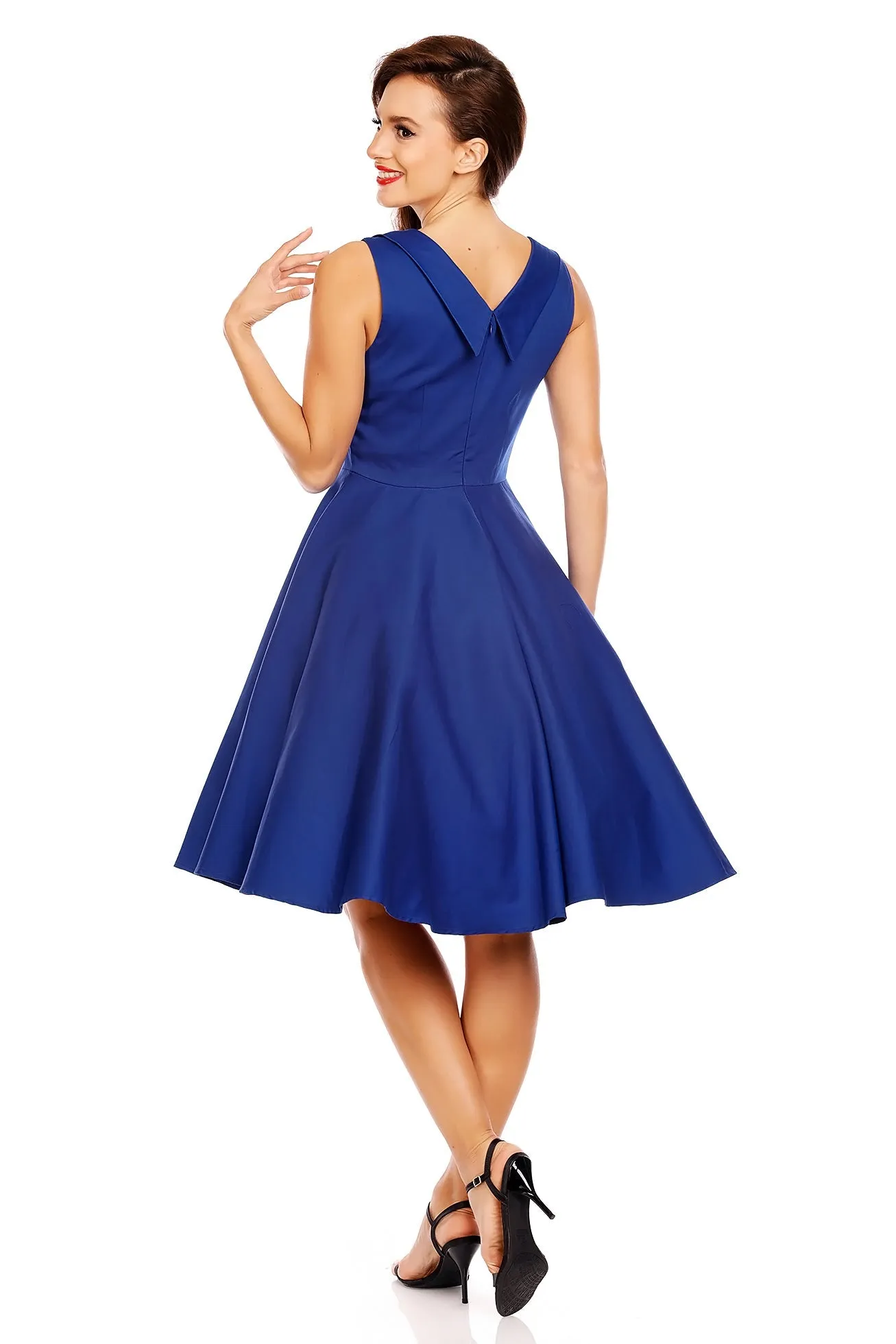 Grace Vintage Style Jive Dress in All Blue