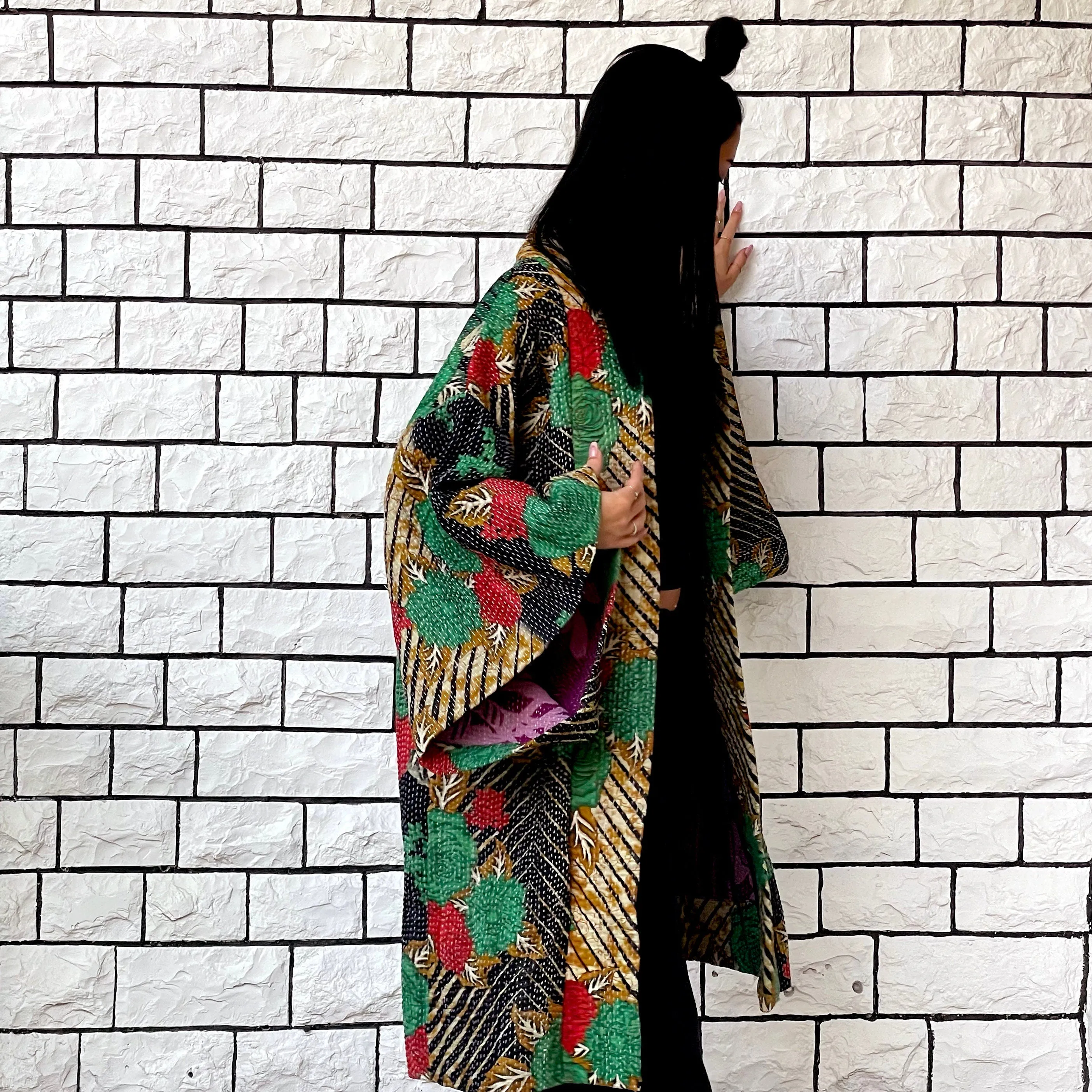 Green Kimono Haori Jacket