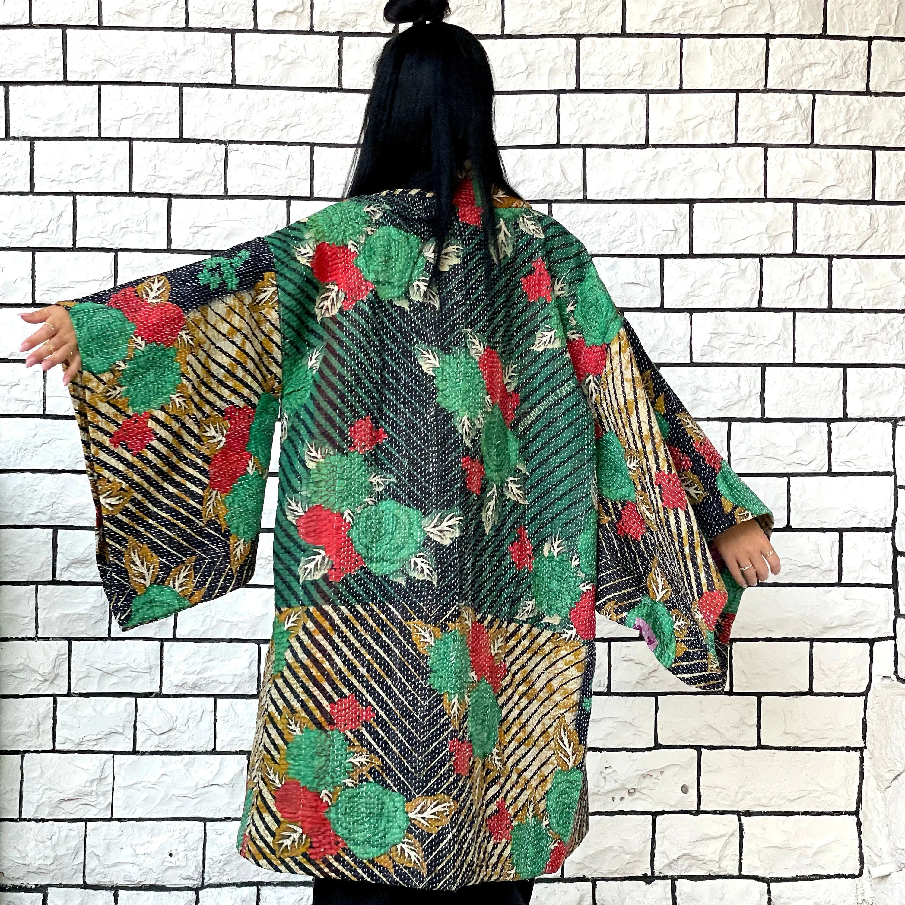 Green Kimono Haori Jacket