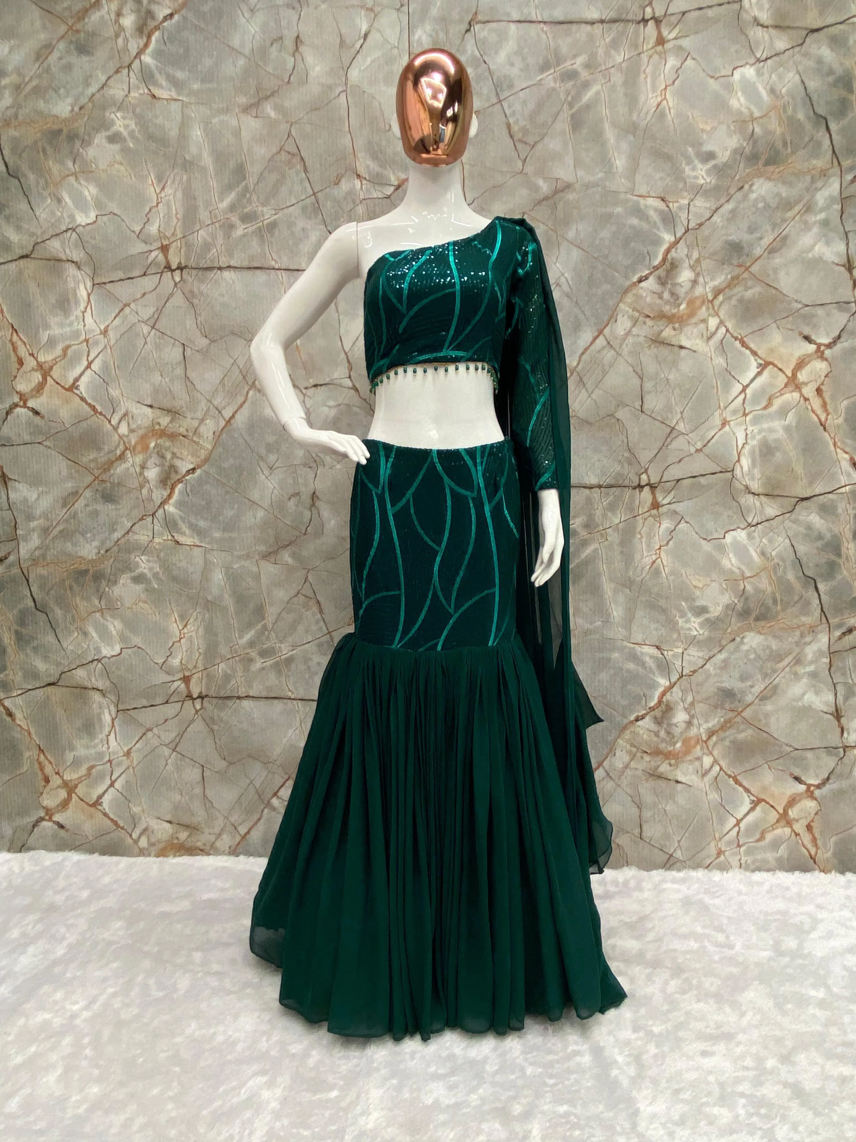 Green Mermaid Dress