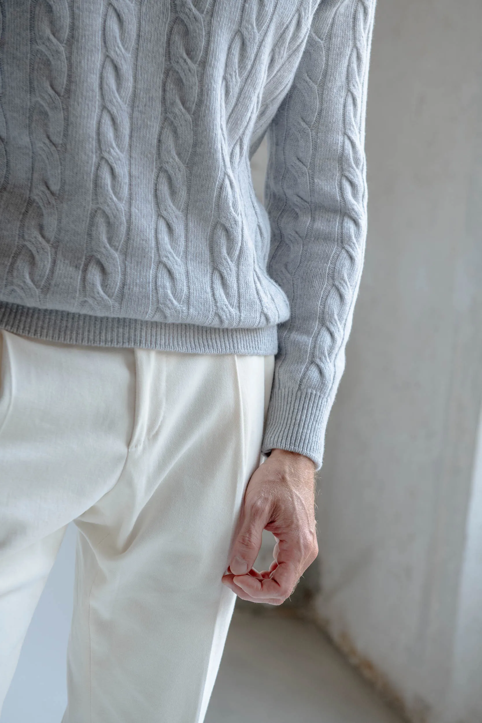 Grey turtleneck – Made in Italy