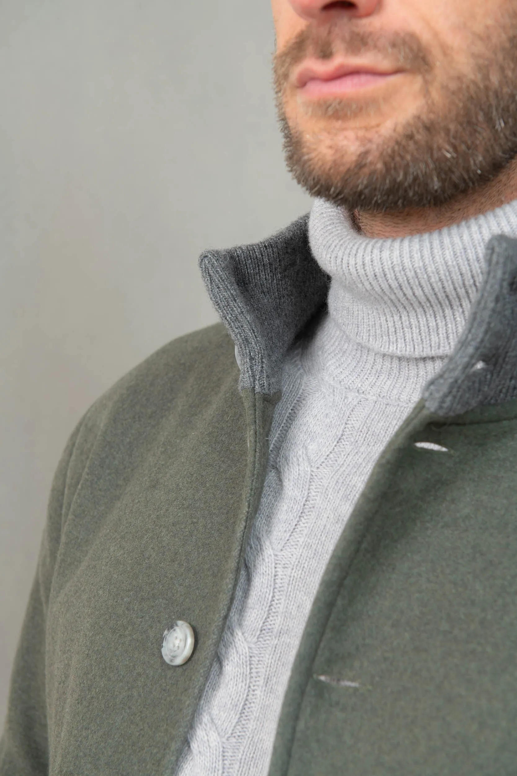 Grey turtleneck – Made in Italy