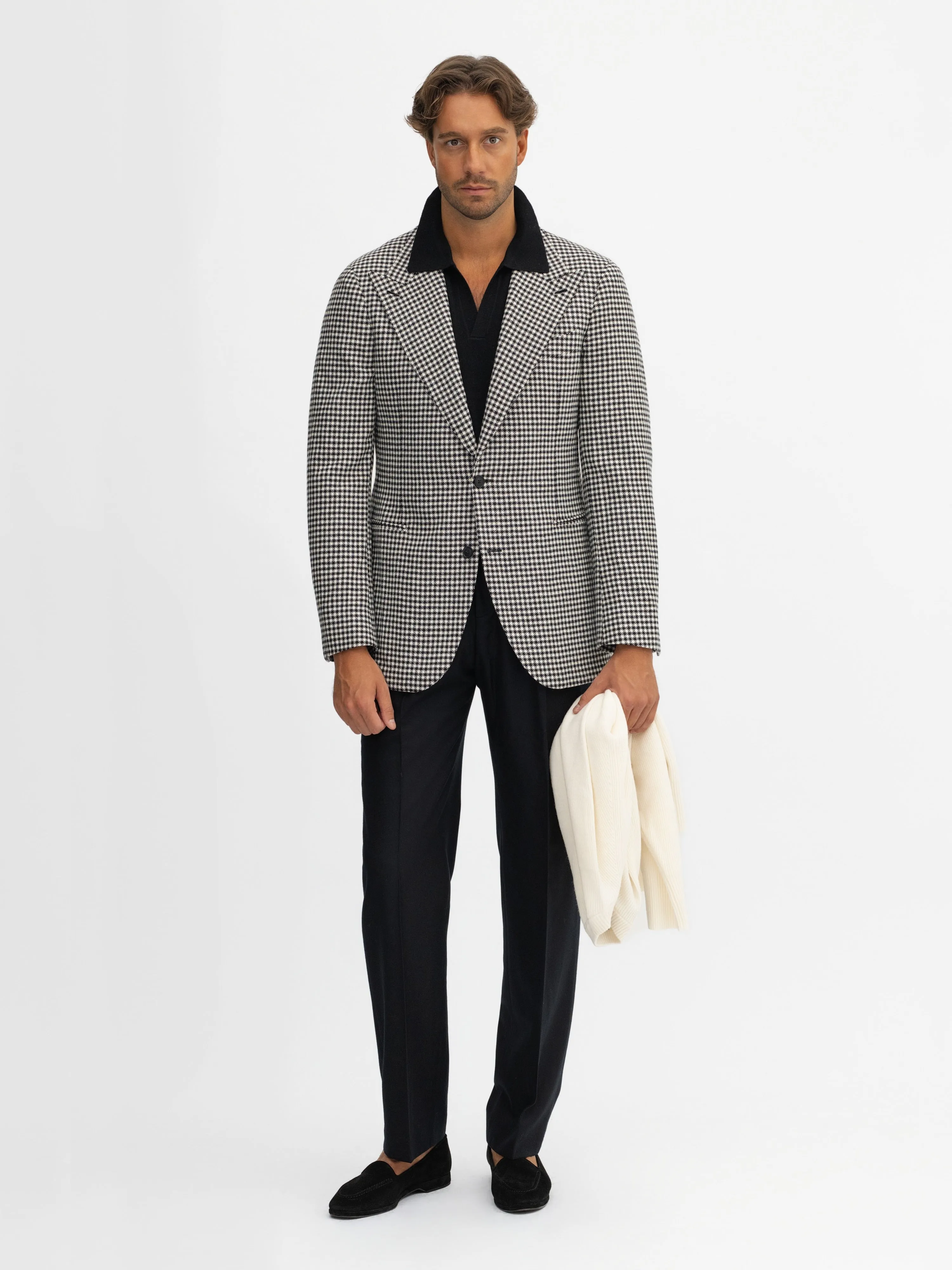 Houndstooth Lambswool Jacket