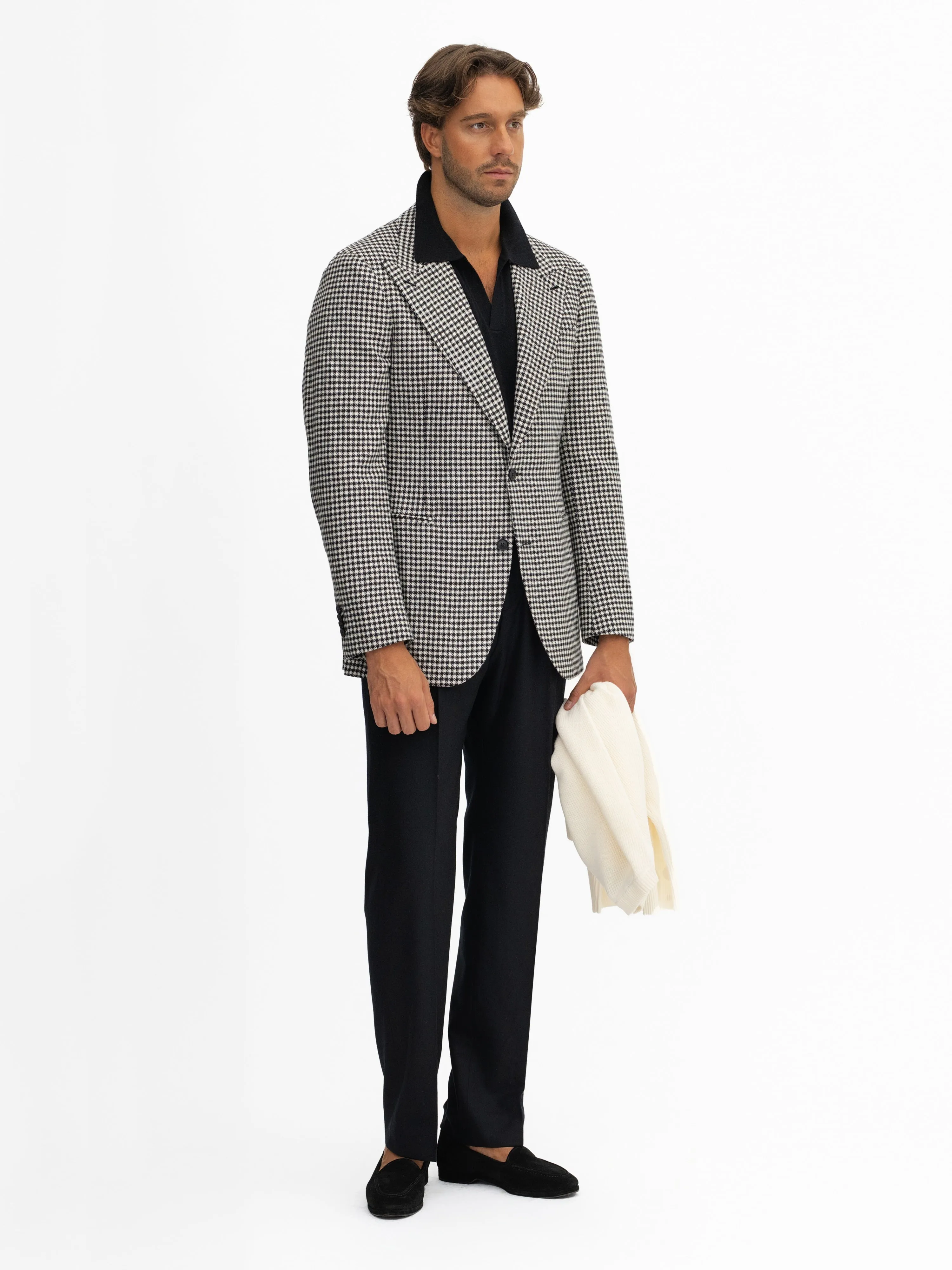 Houndstooth Lambswool Jacket