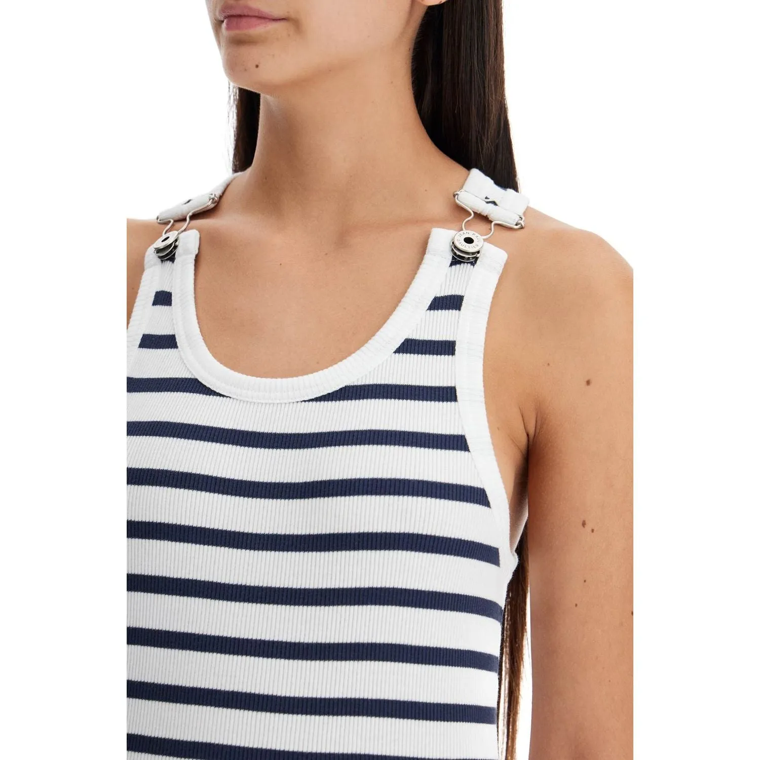 JEAN PAUL GAULTIER striped sailor tank top