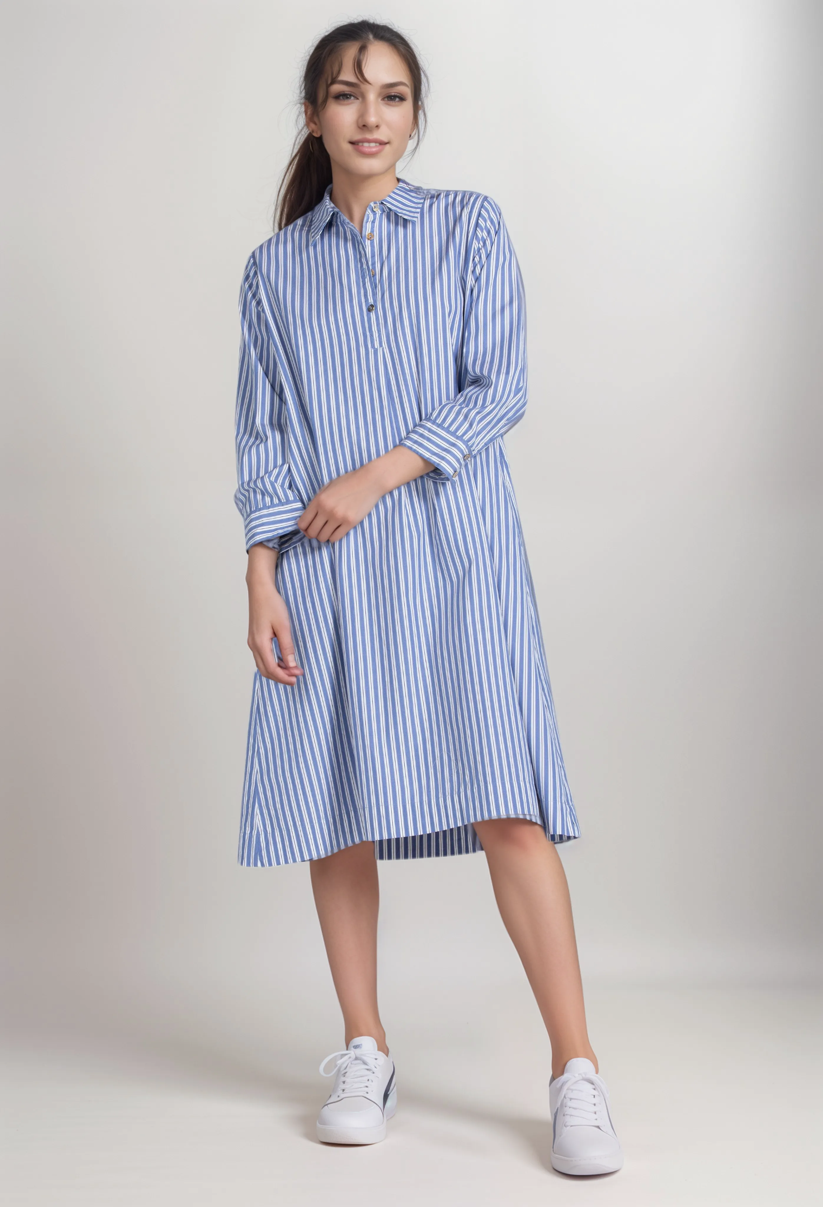 Johnny Was Giorgia Henley Shirt Dress R36422 Boho Chic