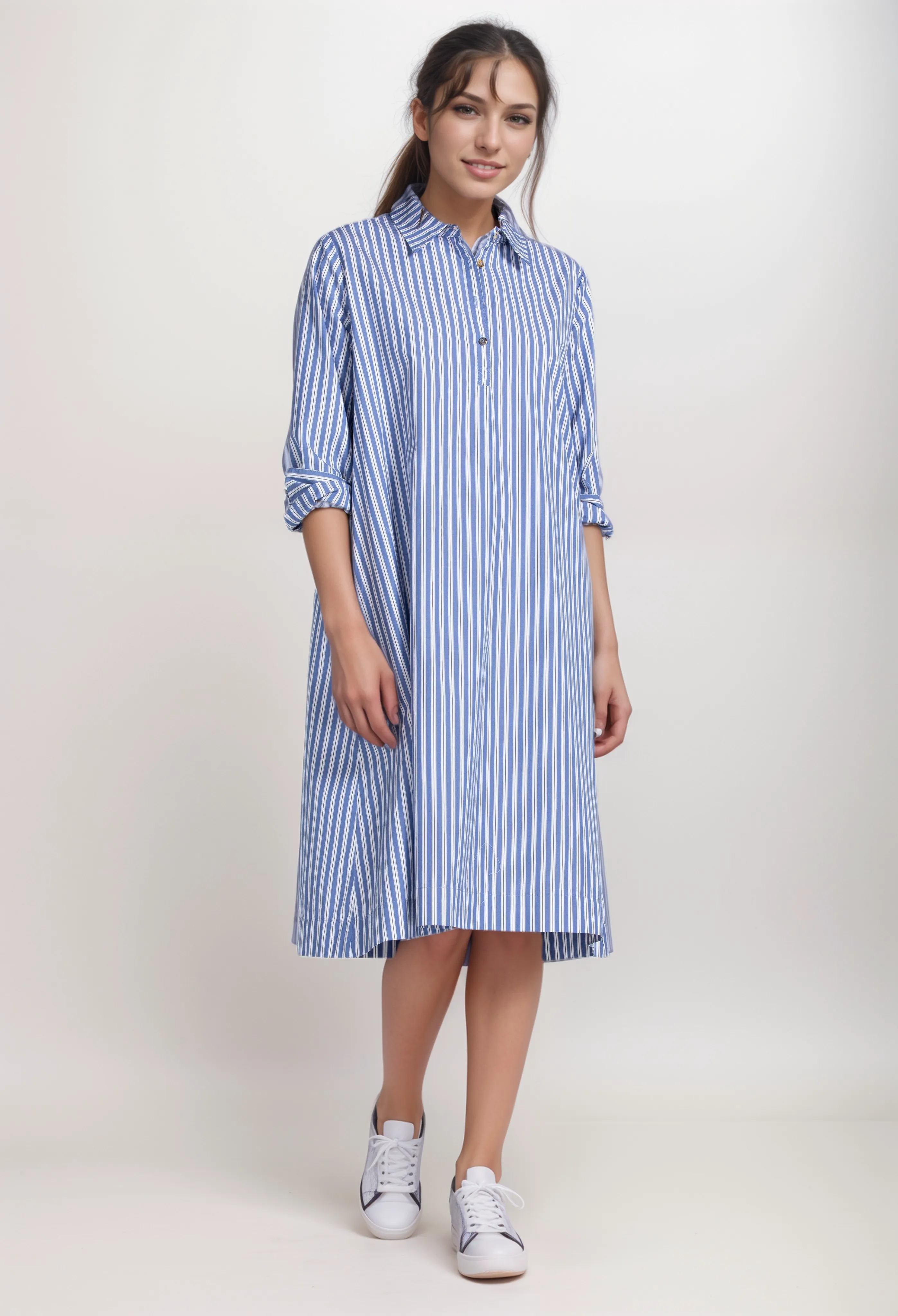 Johnny Was Giorgia Henley Shirt Dress R36422 Boho Chic