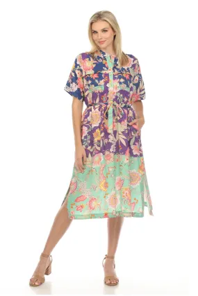 Johnny Was Vivienne Deana Belted Midi Dress Boho Chic C32024B2