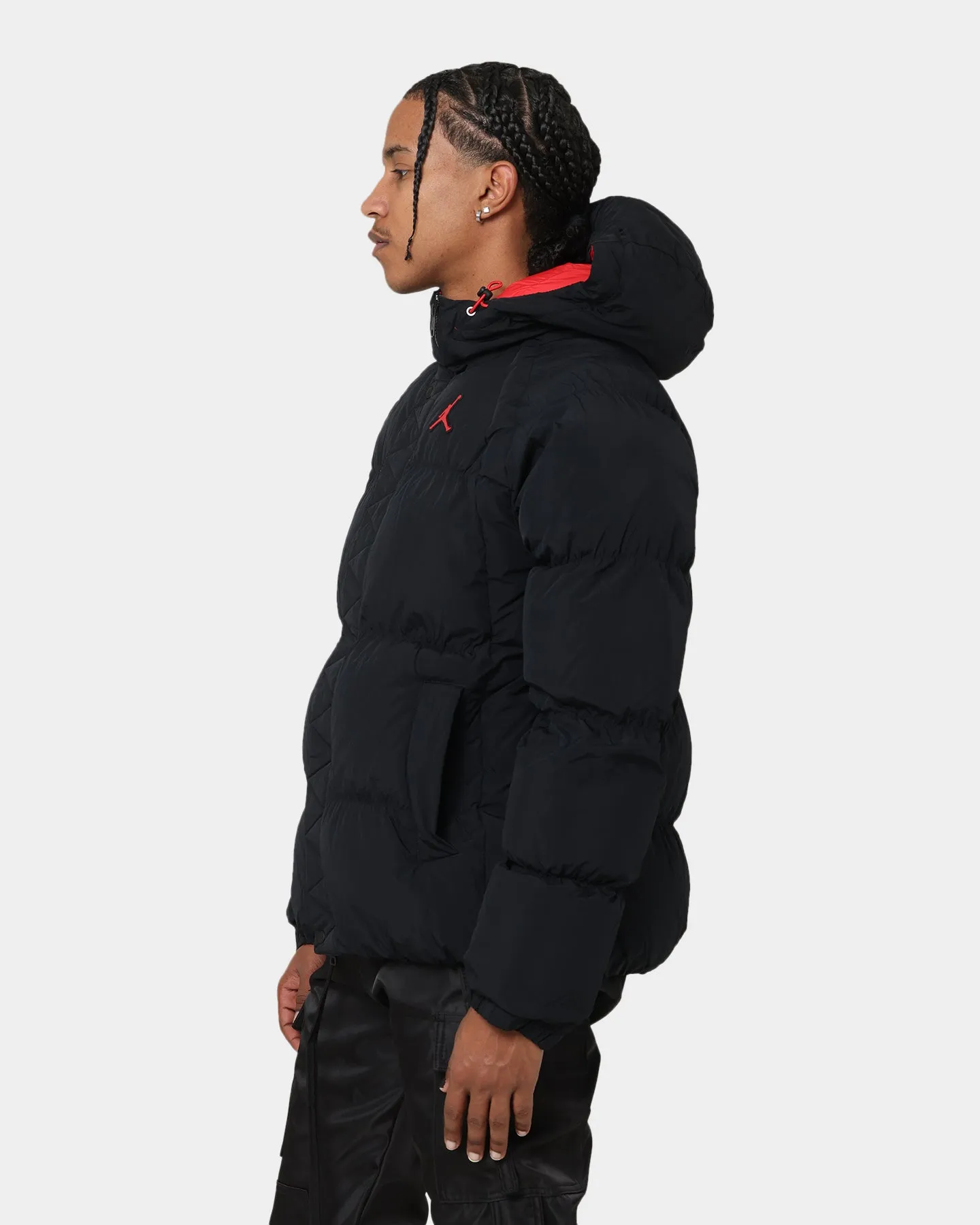 Jordan Essential Puffer Jacket Black/Fire Red