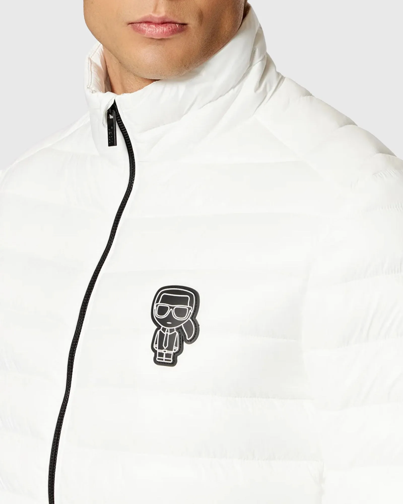 KARL LAGERFELD 505096 WHITE PUFFER JACKET