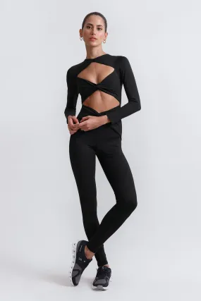 Lauren Long Sleeve Suit Black