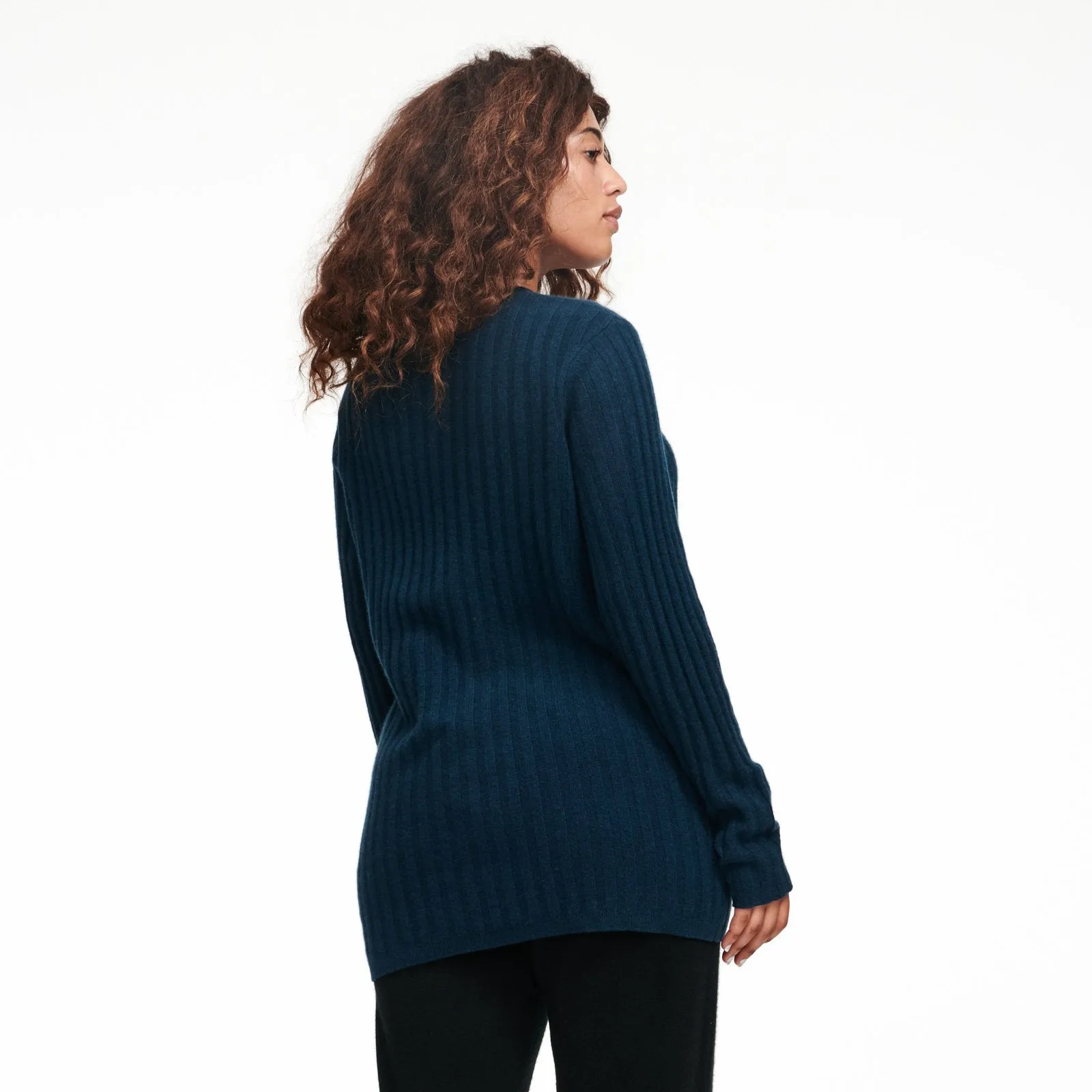 Lightweight Cashmere Ribbed Sweater