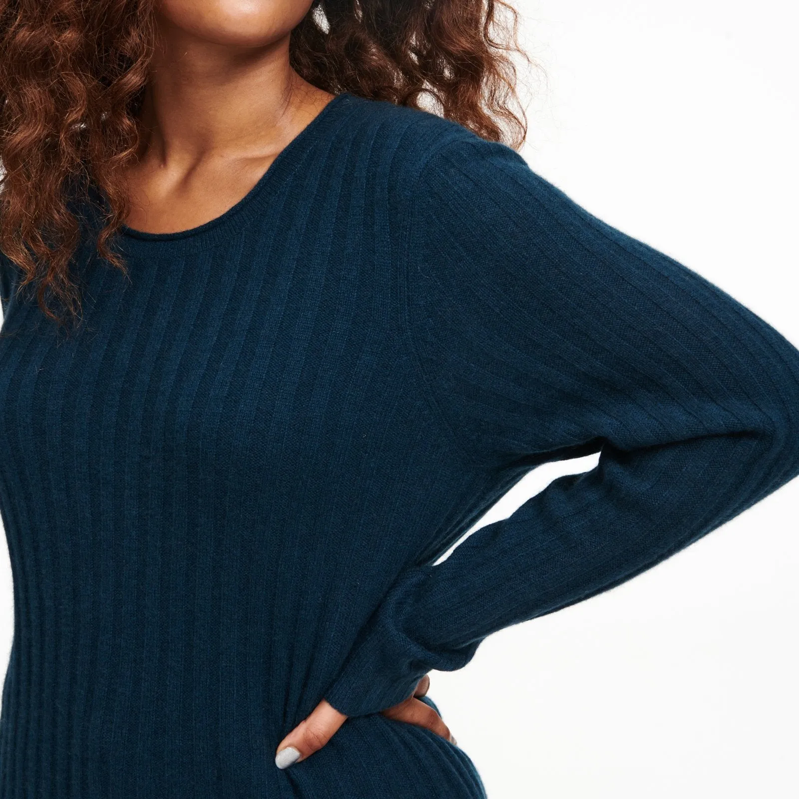 Lightweight Cashmere Ribbed Sweater