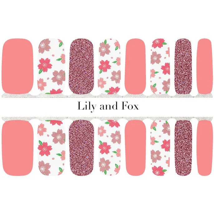 Lily And Fox - Nail Wrap - Blushing Blooms