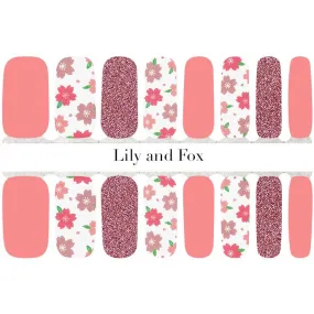 Lily And Fox - Nail Wrap - Blushing Blooms