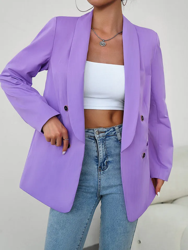 Long Sleeve Buttoned Blazer