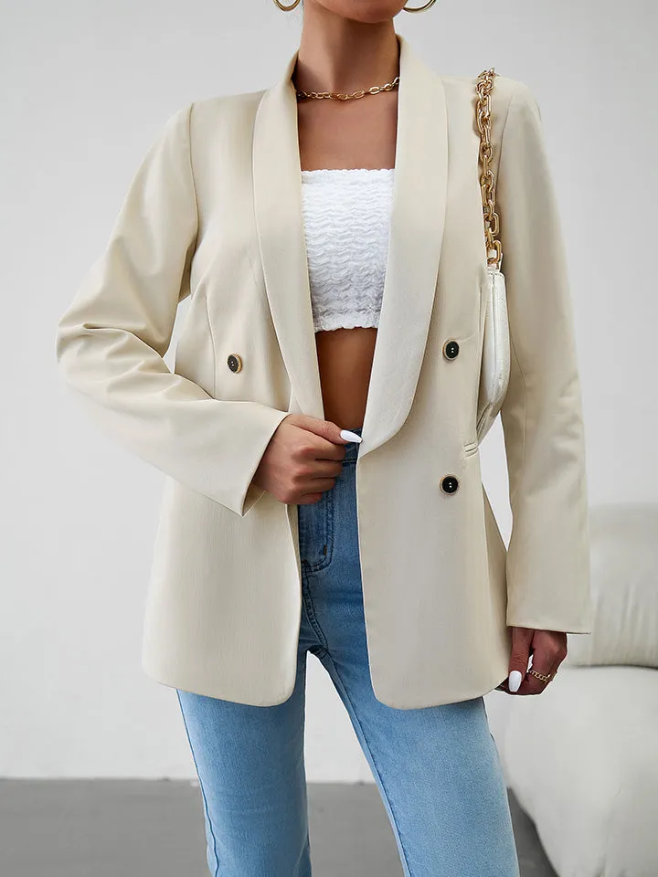 Long Sleeve Buttoned Blazer