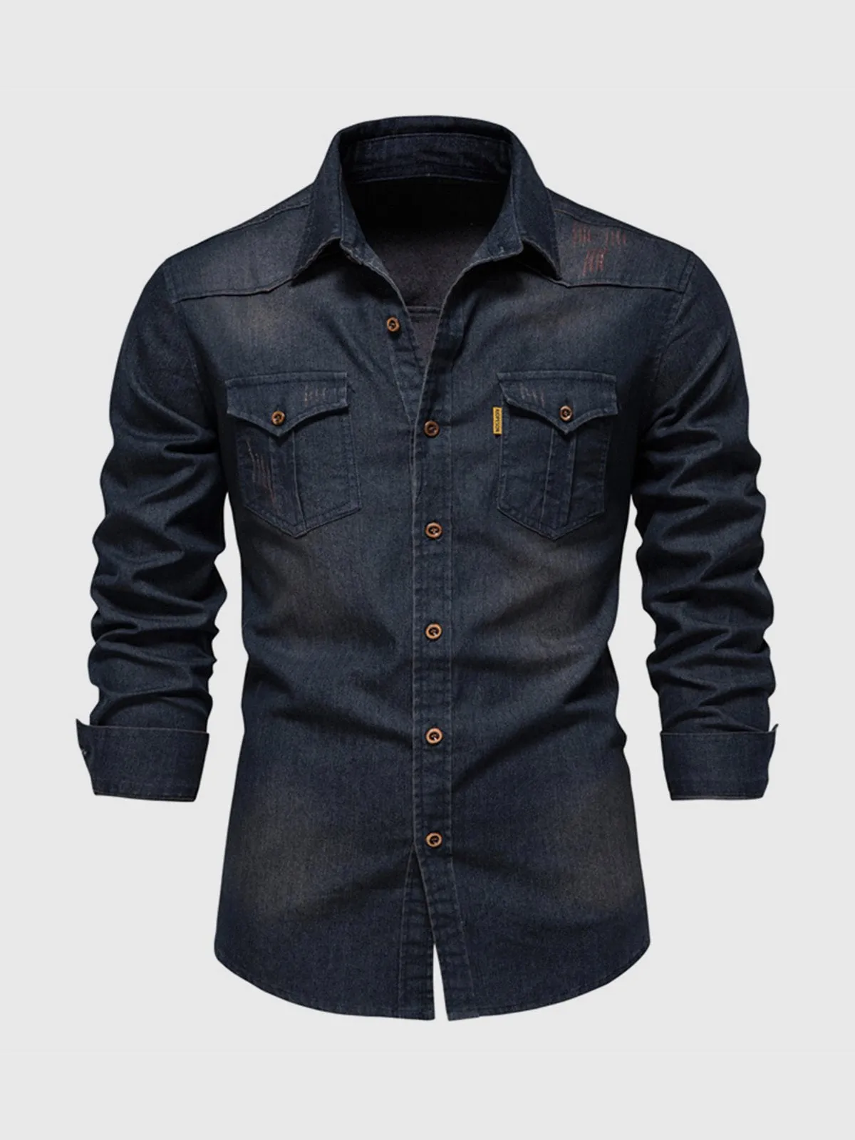 Long Sleeve Denim Shirt New