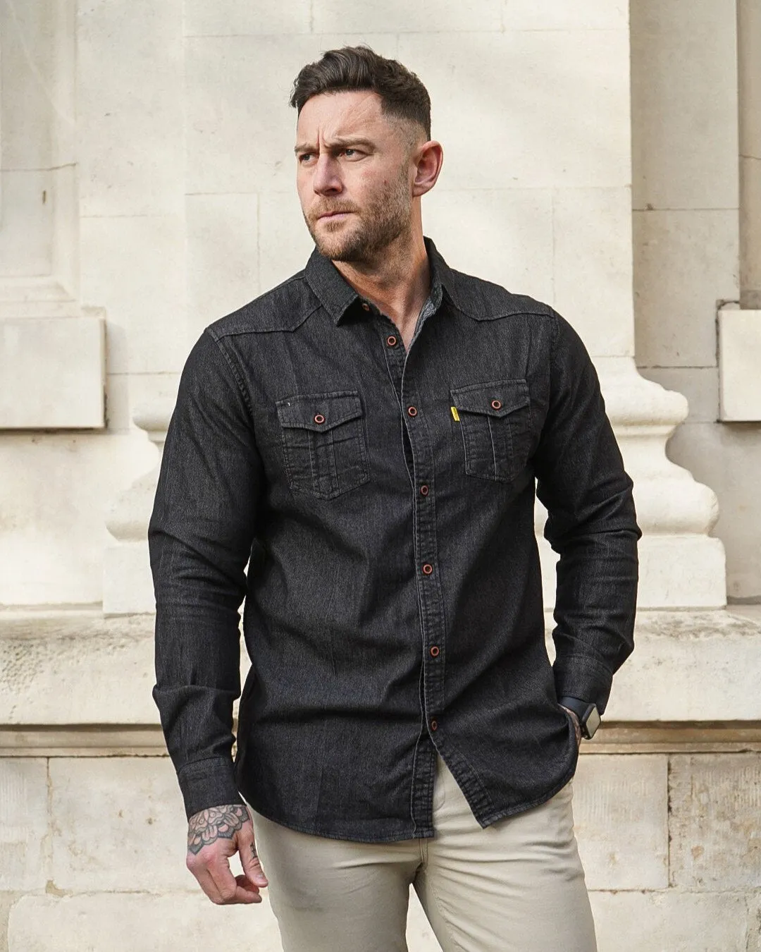 Long Sleeve Denim Shirt