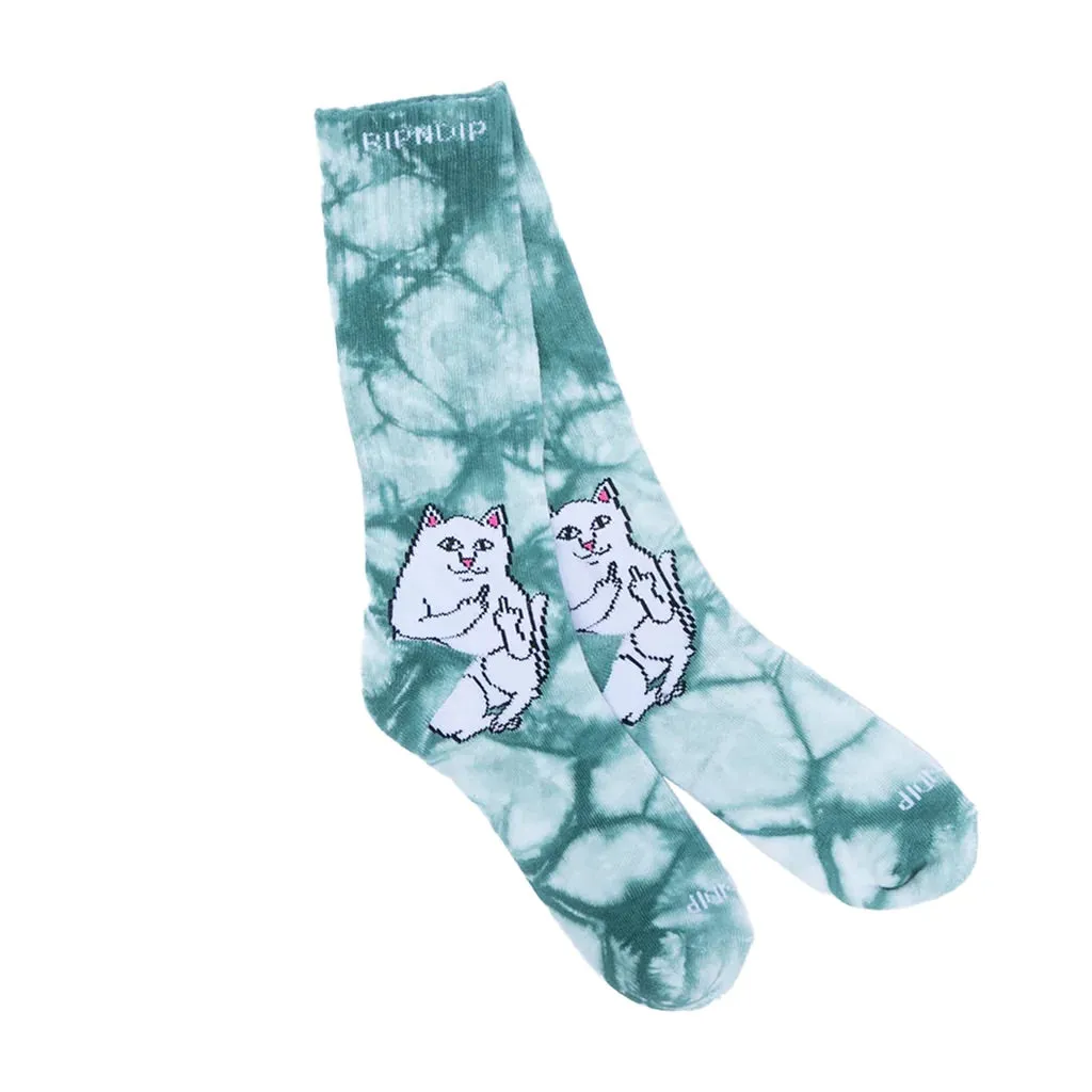 Lord Nermal Socks (Pine Tie Dye)