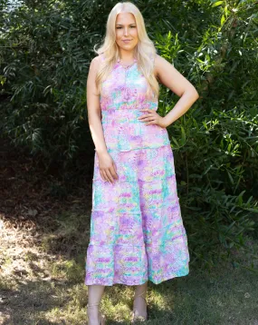 Madeline Rainbow Eyelet Floral Dress