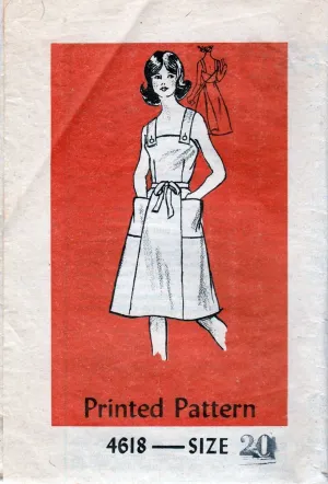 Mail Order 4618 Anne Adams Vintage 1970's Sewing Pattern Ladies Back Wrap Dress