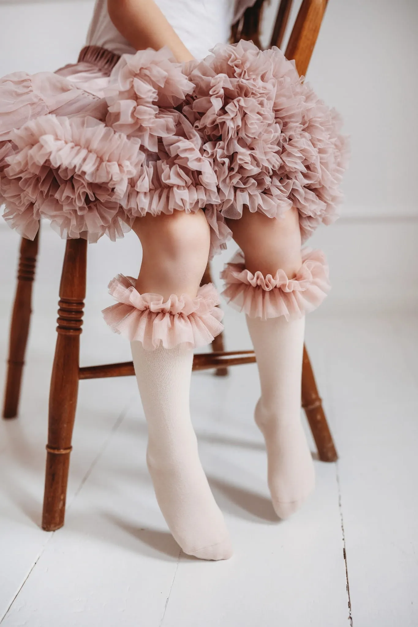 Mama's Feet Children's Knee-High Socks - Tutu | Venetian Rose