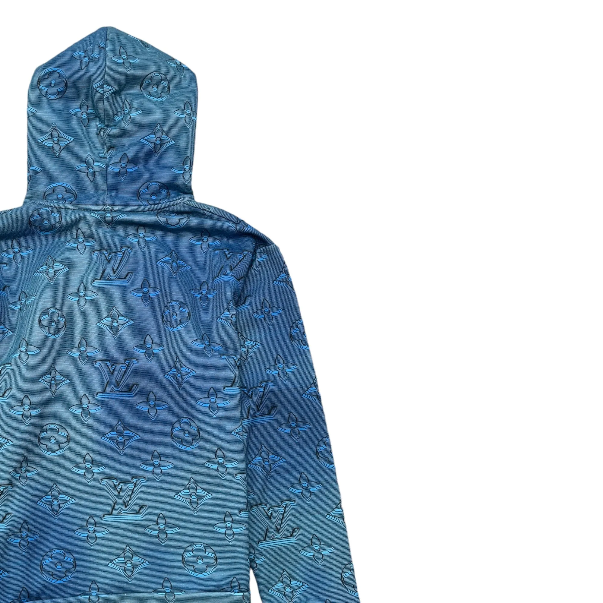 Men's 2054 Monogram Hoodie Blue Size XS