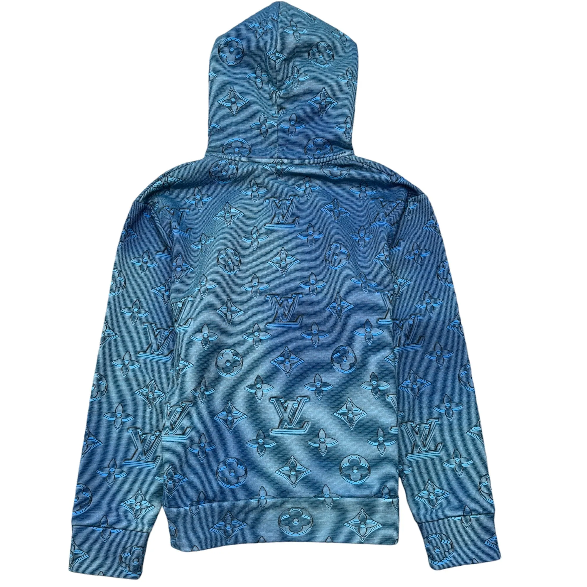 Men's 2054 Monogram Hoodie Blue Size XS