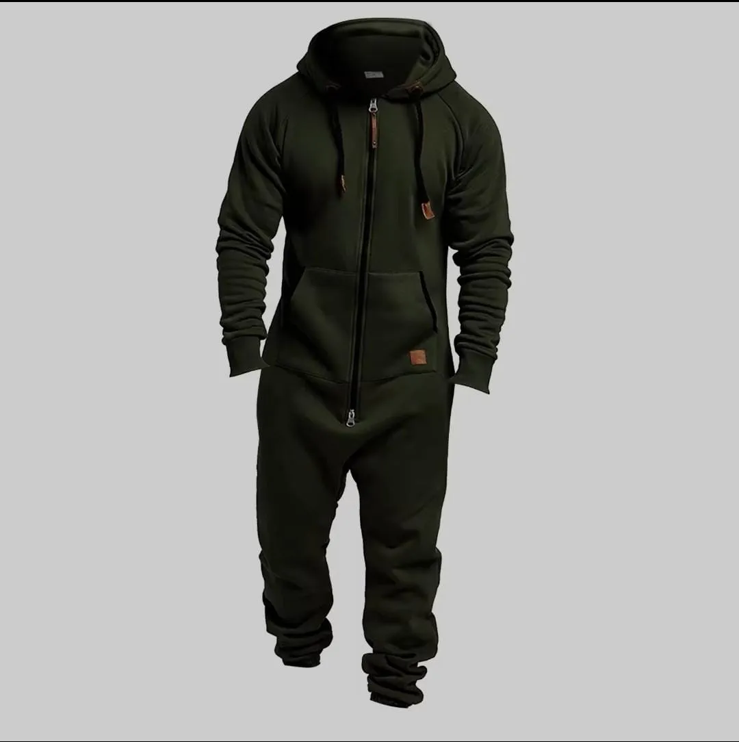 Men’s Autumn Winter Cosy Jumpsuit Jogger S35678921