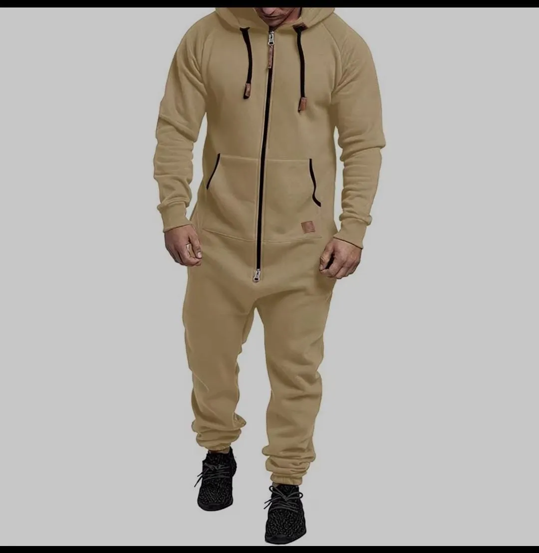 Men’s Autumn Winter Cosy Jumpsuit Jogger S35678921